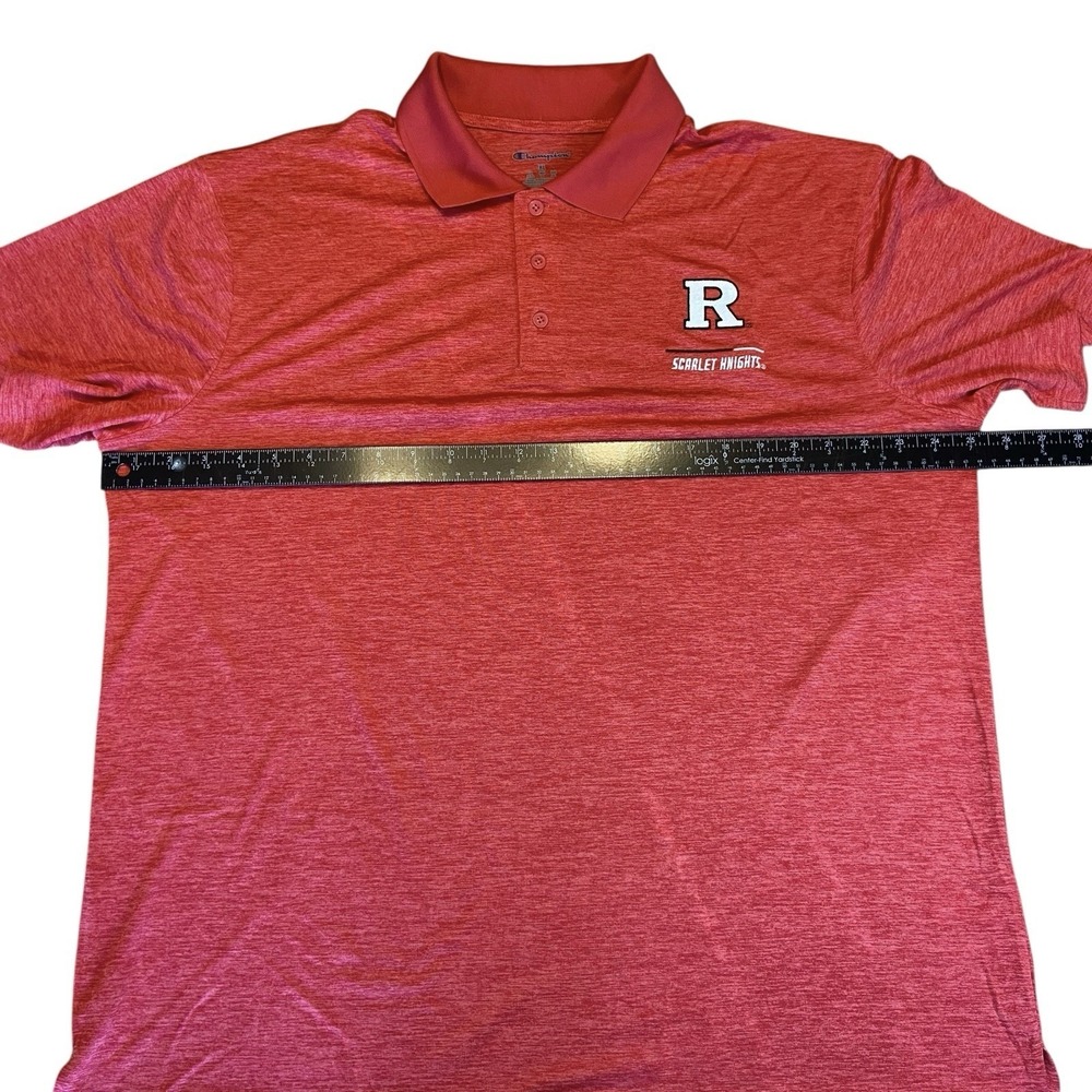 Rutgers Scarlet Knights Performance Polo Champion Mens Red Short Sleeve NWT - Picture 5 of 11
